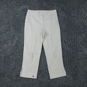 Lior Paris Pants Womens T2 White Pull On Crop 30x22.5* '